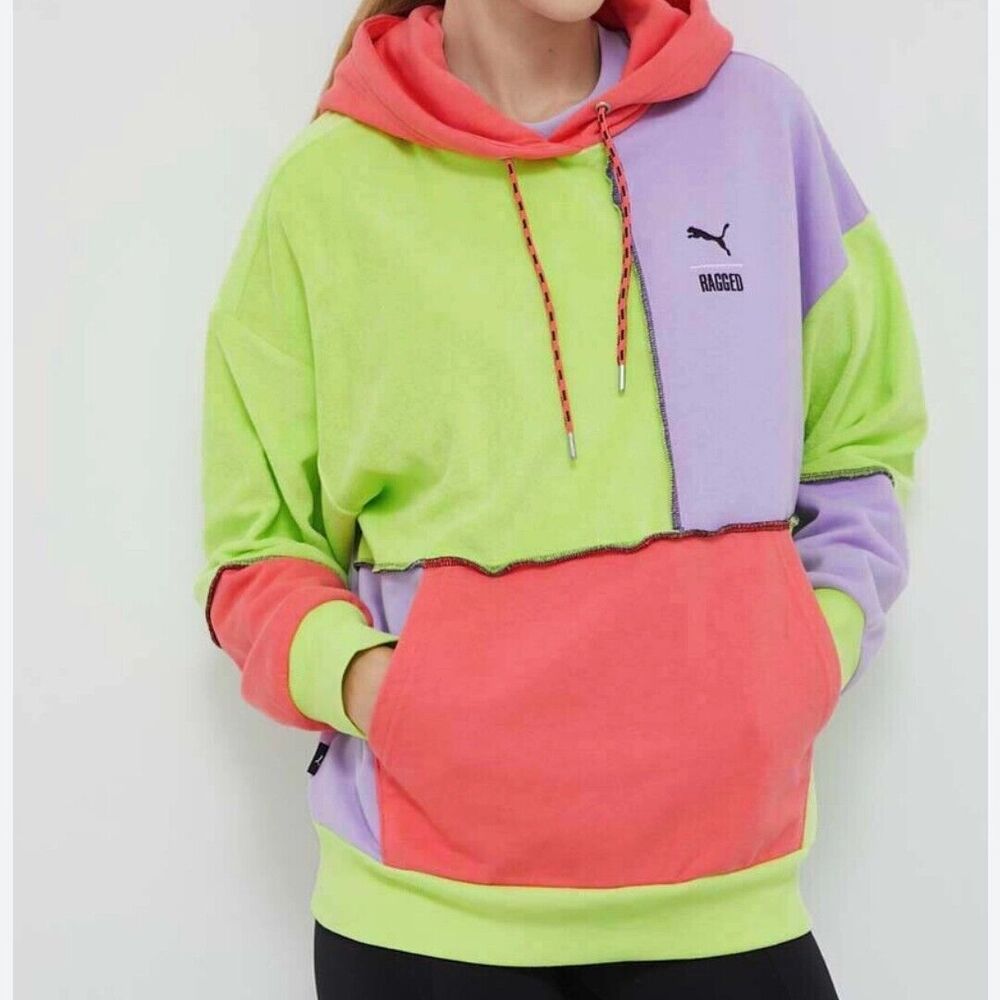 Puma x The Ragged Priest Hoodie  Women Colorblock Size S